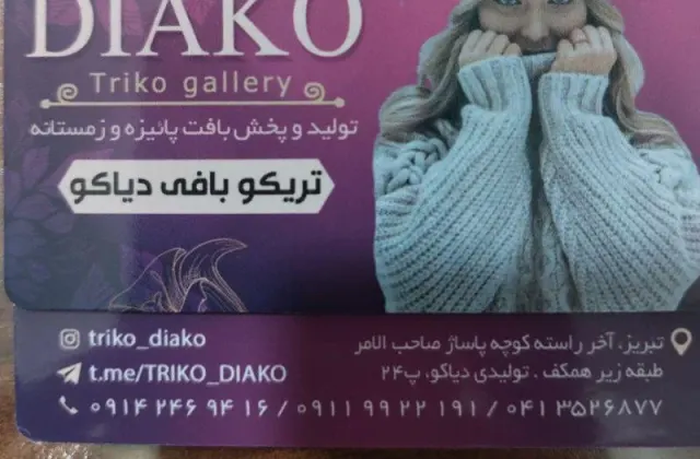 تولید و پخش پوشاک دیاکو